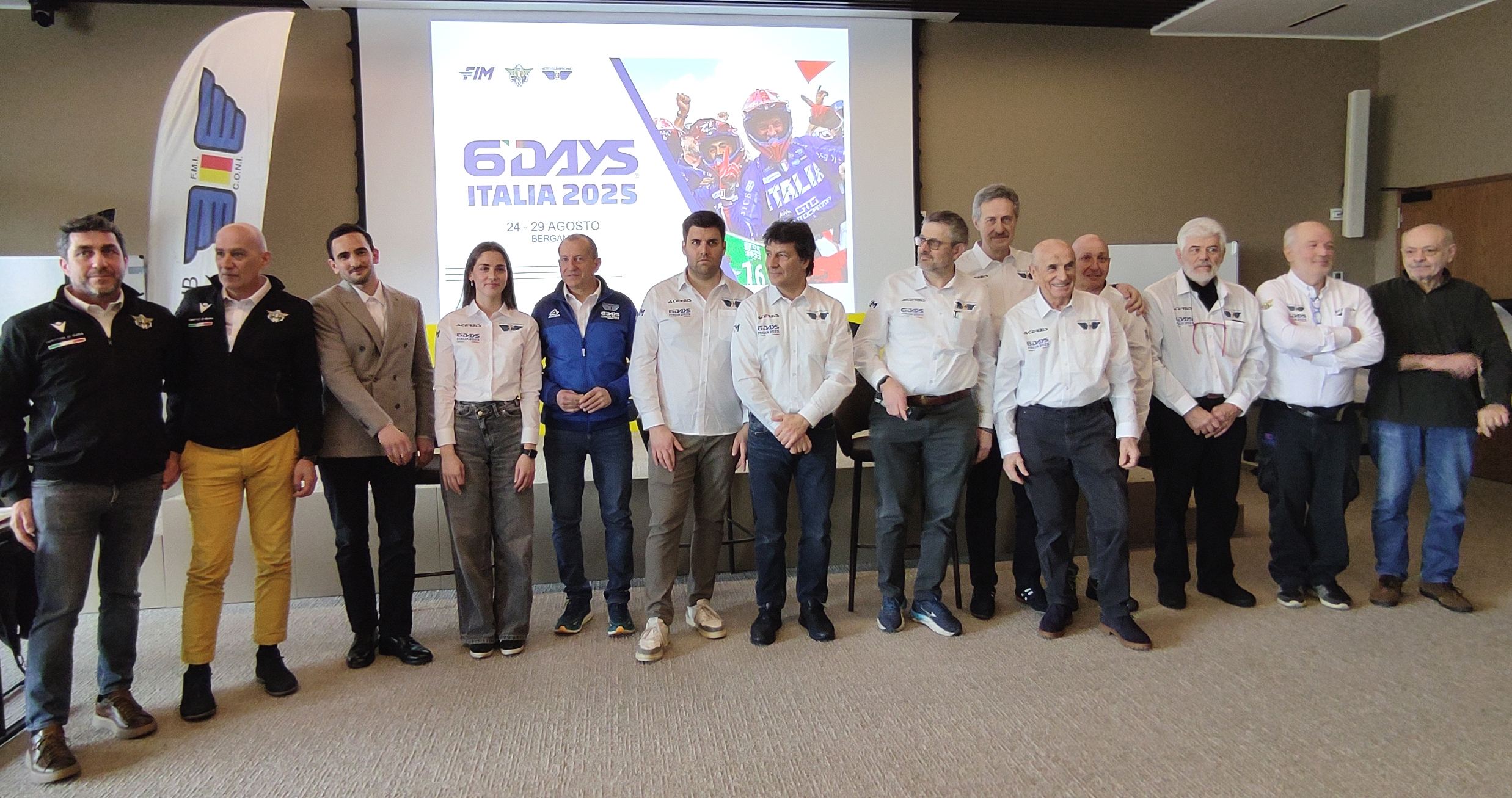 MC Bergamo board members and staff, in the center, Giuliano Piccininni President © MC Bergamo