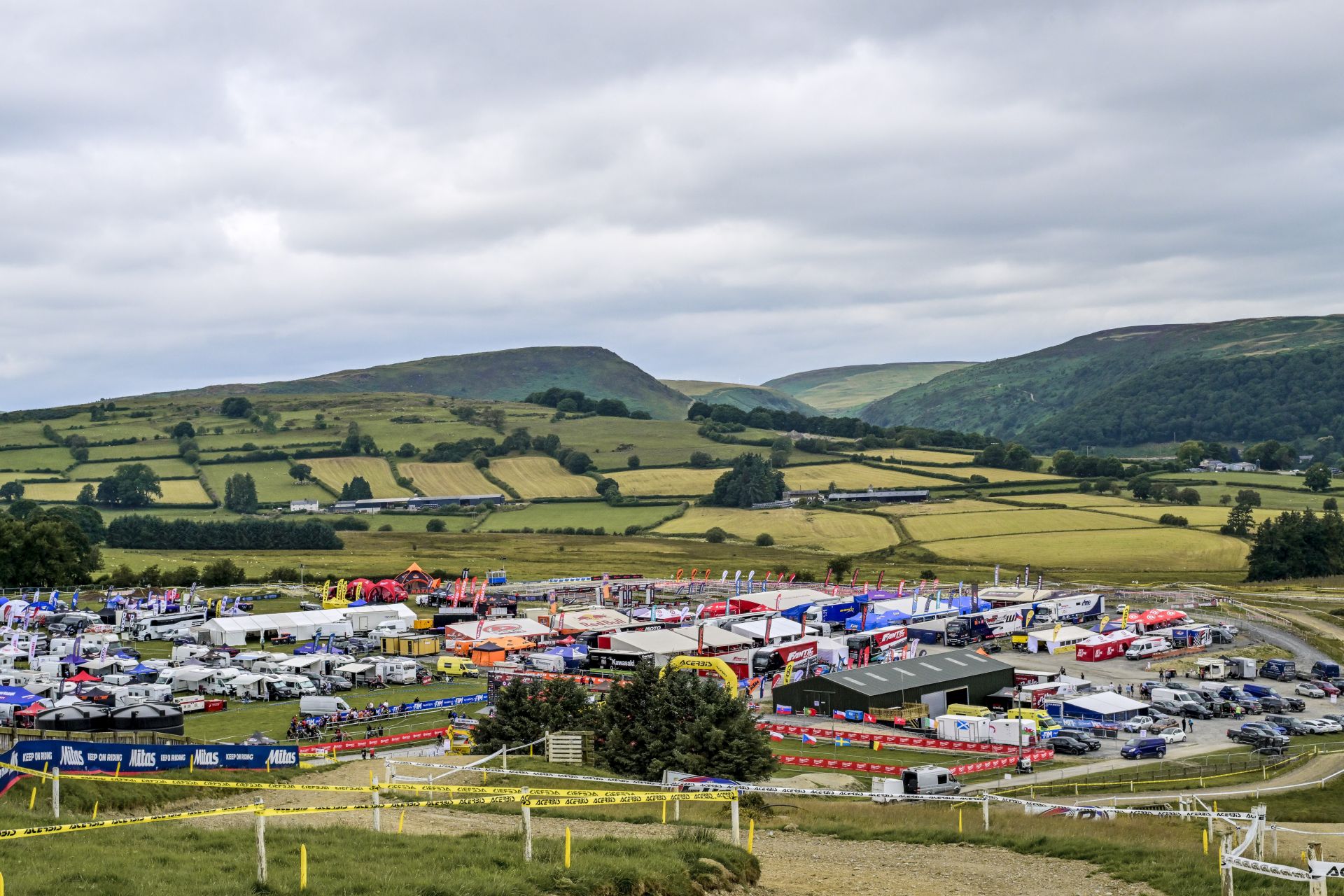 2024 FIM EnduroGP World Championship paddock in Rhayader (GBR) © Pole Position Communication